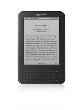 Kindle 3 sur livresetpixels.com